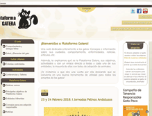 Tablet Screenshot of plataformagatera.org